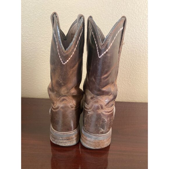 Ariat Women’s Unbridled Roper Western Boots Brown Leather 7.5B Style 10015374 - Picture 9 of 15